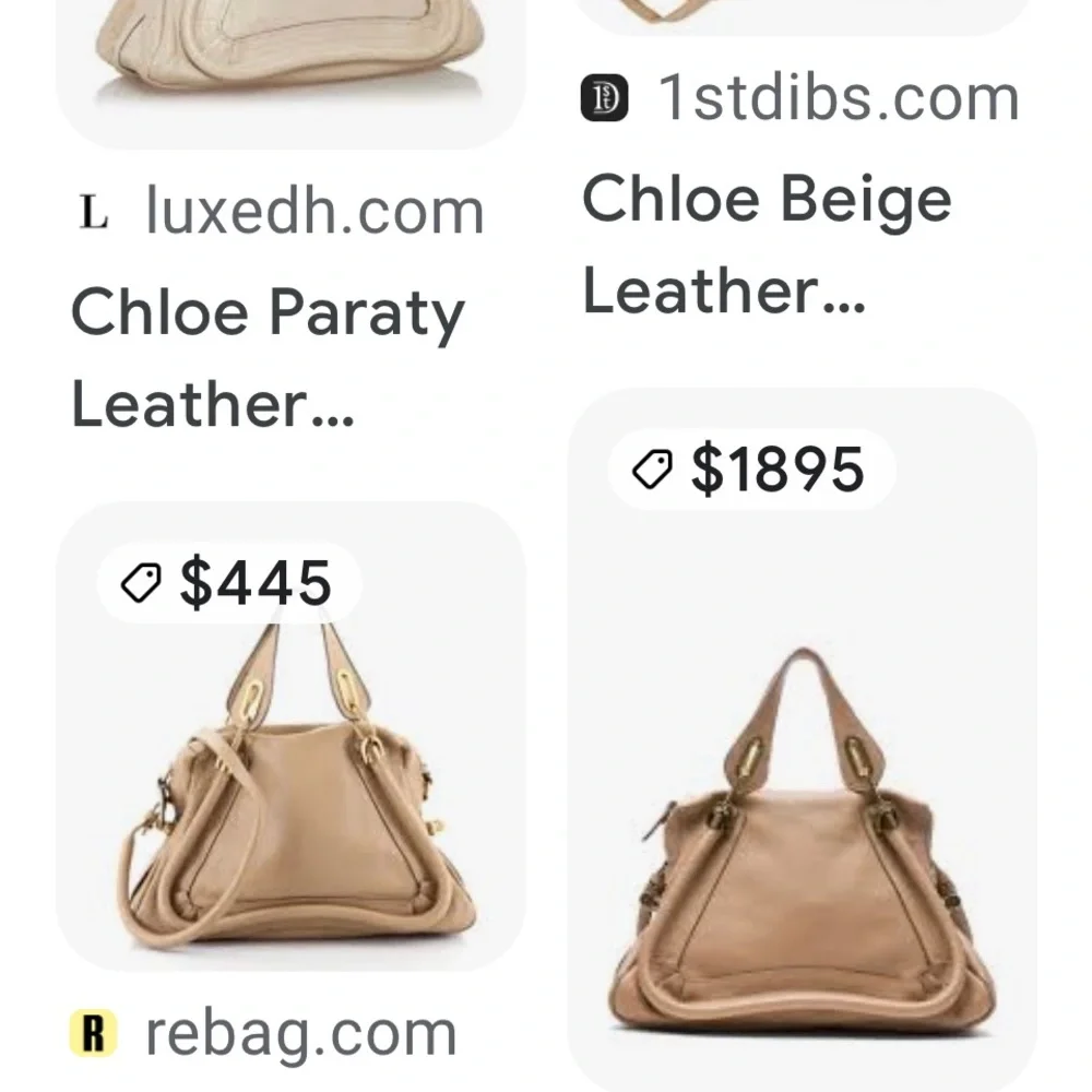 Chloe Blush Pink Leather Satchel with Gold Hardware